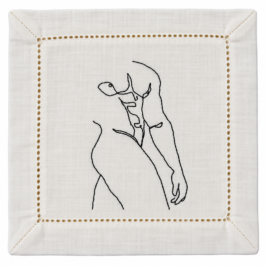 Nude Male Torso Cocktail Napkins - La Bare Collection