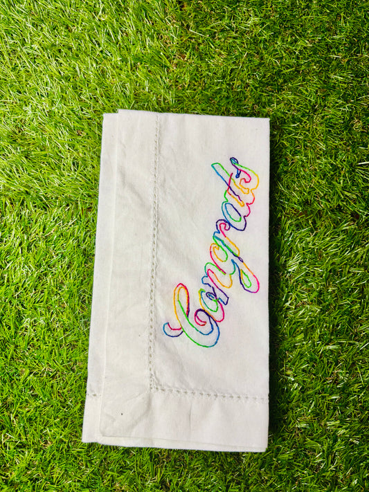 Celebration Napkins - set of 4