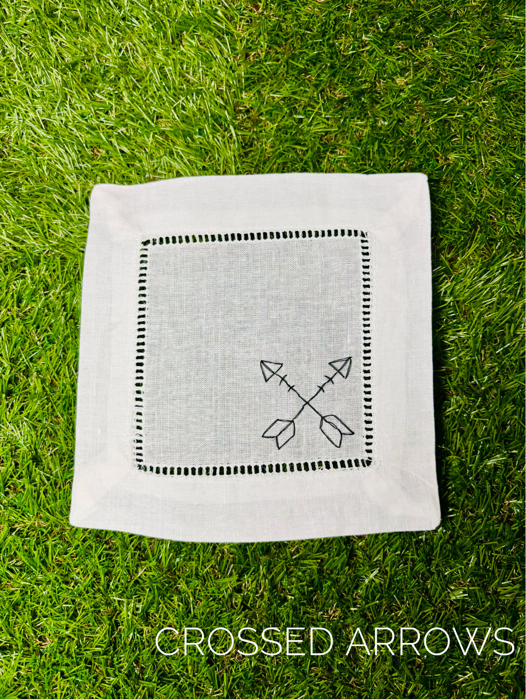 Cowboy/Western Inspired Hand Embroidered Cocktail Napkins