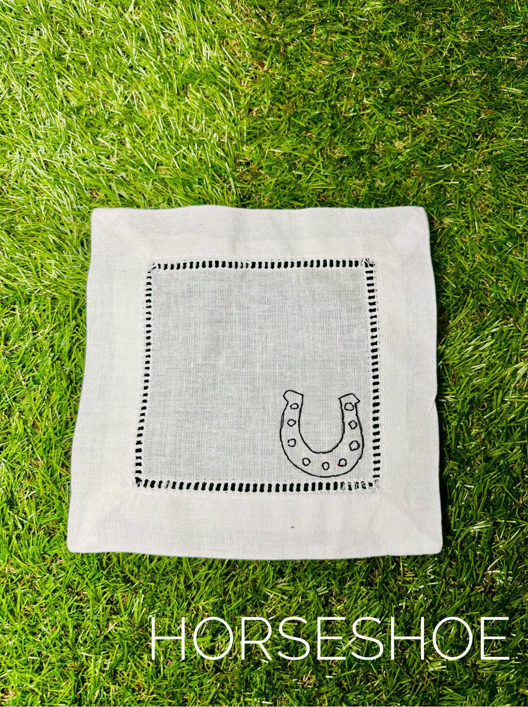Cowboy/Western Inspired Hand Embroidered Cocktail Napkins