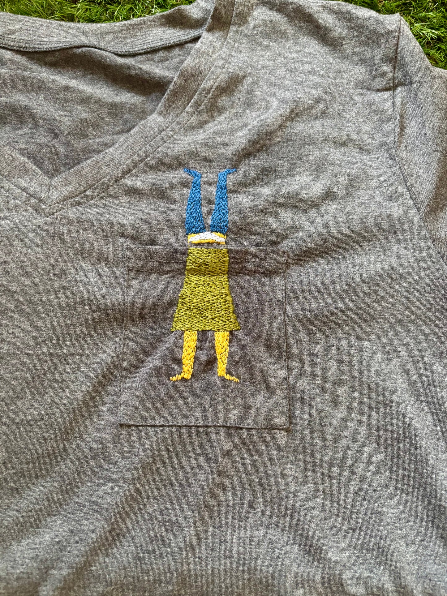 Handstand Girl Pocket People TShirt