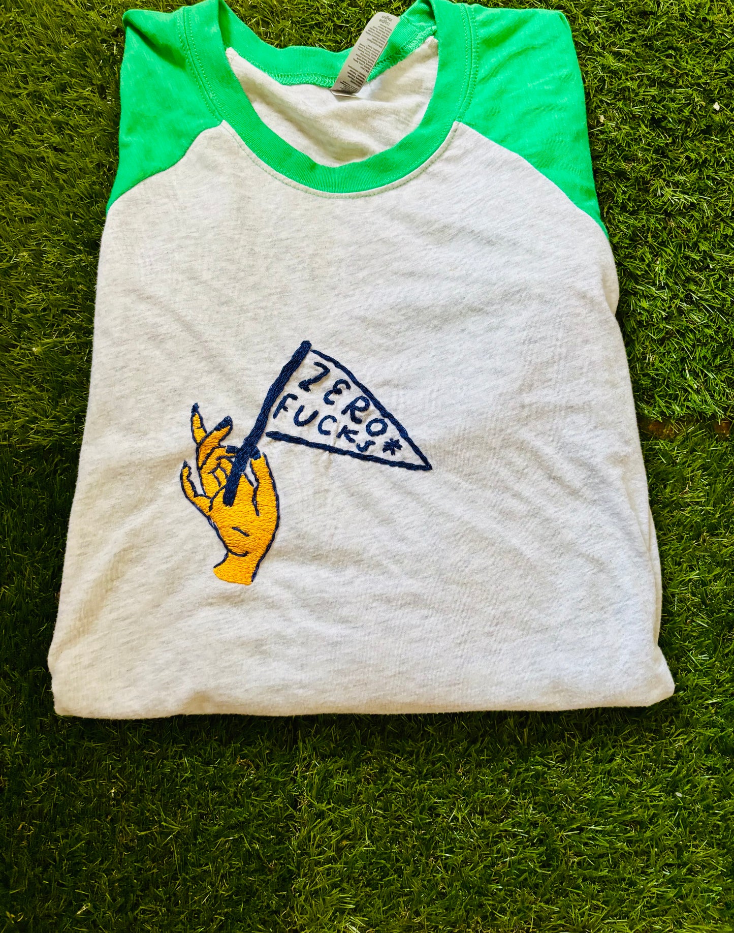 Zero Fucks Baseball Raglan Tshirt