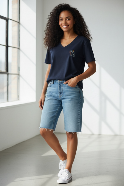 Ladies who Lunch Hand Embroidered Tshirt
