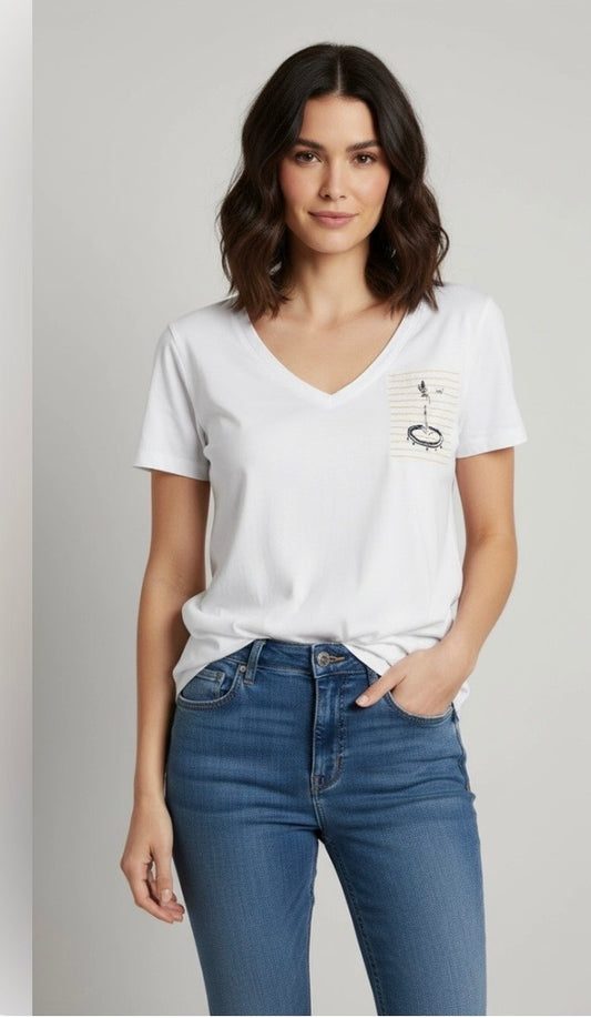 Trampoline Girl Pocket People TShirt