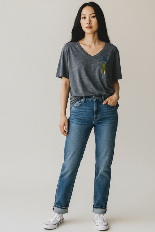 Handstand Girl Pocket People TShirt