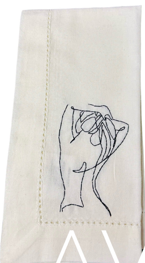 Nude Female Dinner Napkins - The Showgirls Collection