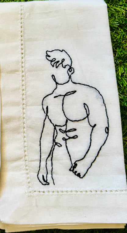 Nude Male Dinner Napkins - The Magic Mike Collection