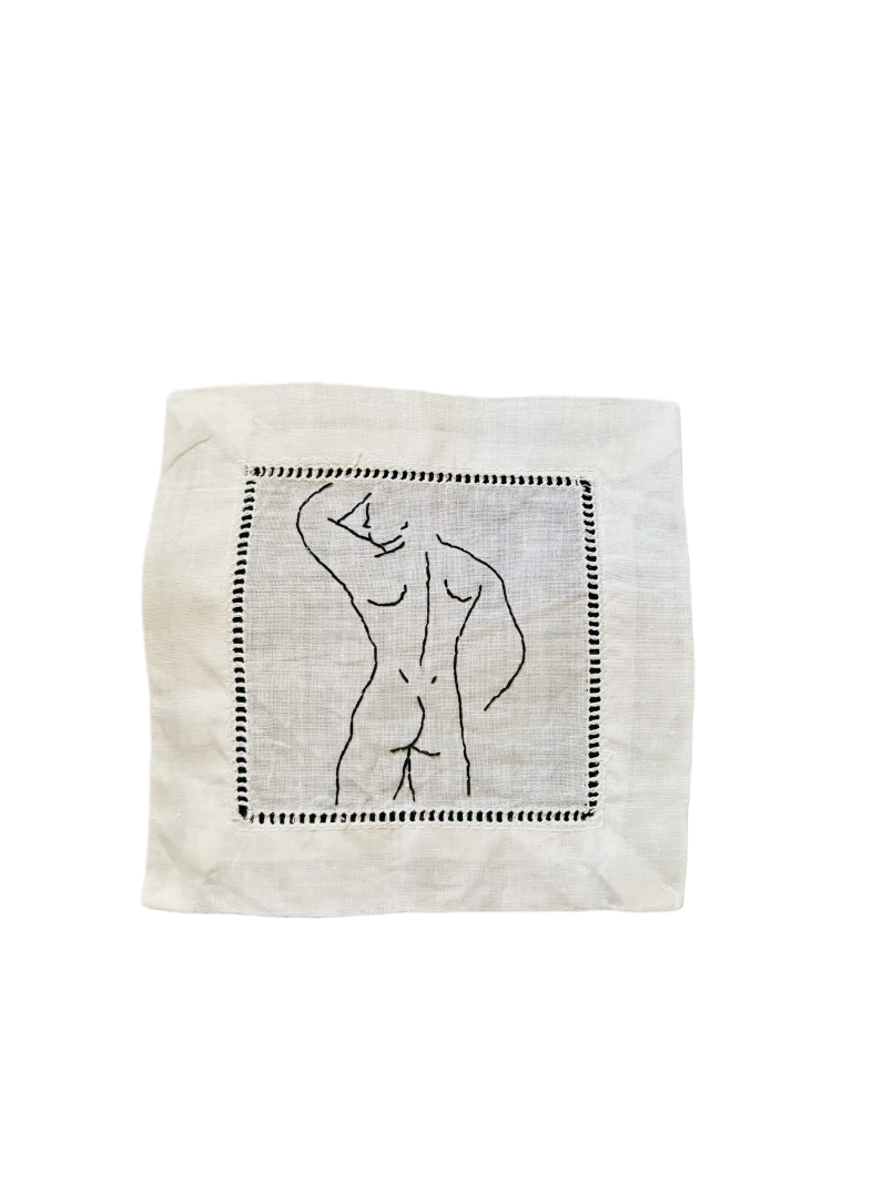 Nude Male Torso Cocktail Napkins - La Bare Collection