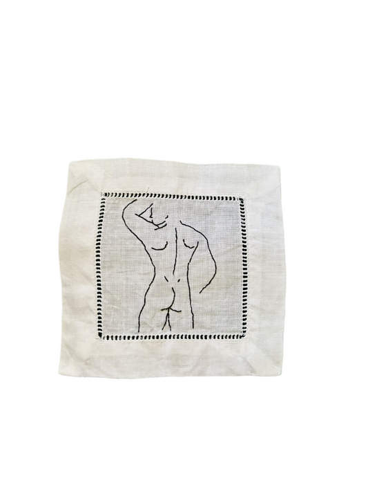 Nude Male Torso Cocktail Napkins - La Bare Collection