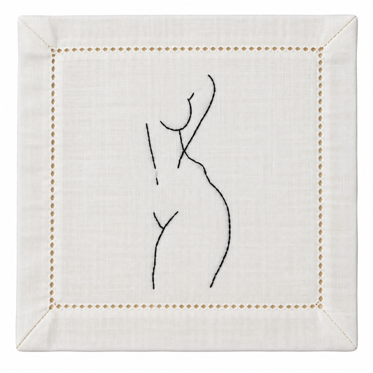 Nude Female Cocktail Napkins - The Striptease Collection