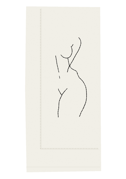 Nude Female Dinner Napkins - The Striptease Collection
