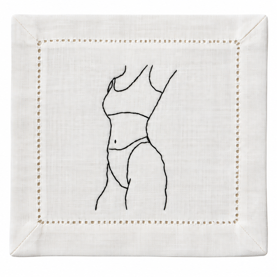 Nude Female Cocktail Napkins - The Showgirls Collection