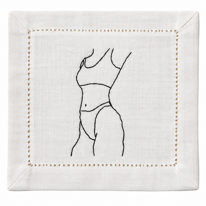 Nude Female Cocktail Napkins - The Showgirls Collection