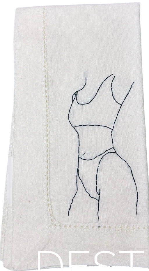 Nude Female Dinner Napkins - The Showgirls Collection