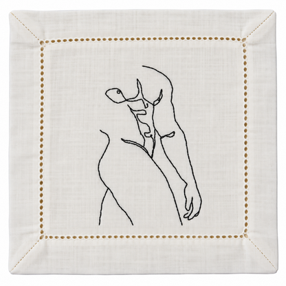 Nude Male Torso Cocktail Napkins - La Bare Collection