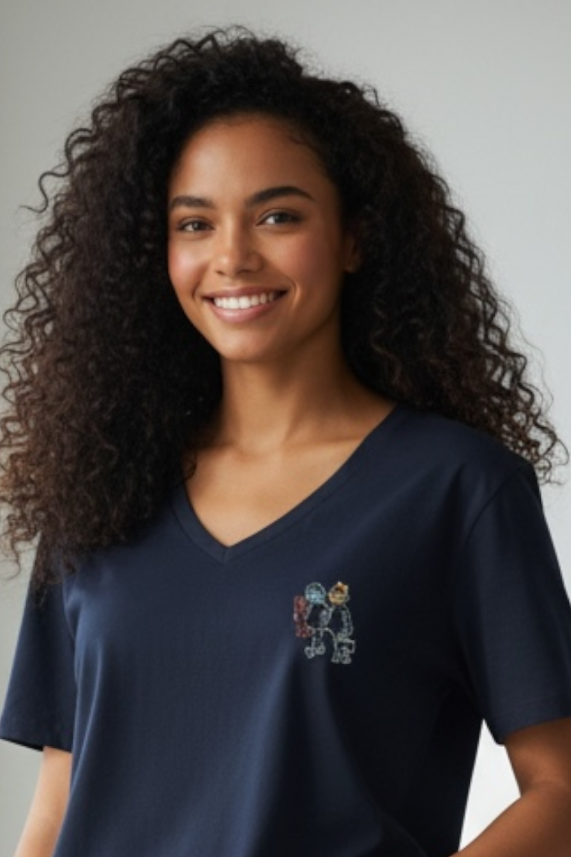 Ladies who Lunch Hand Embroidered Tshirt