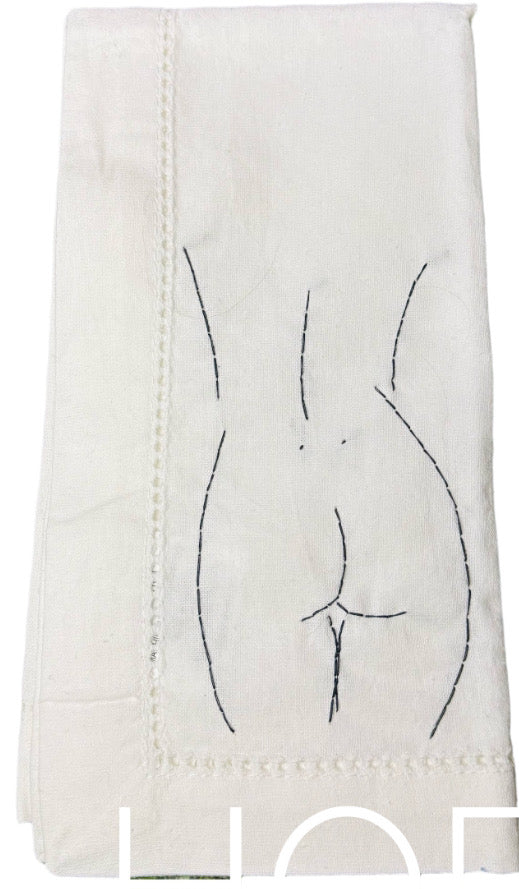 Nude Female Dinner Napkins - The Striptease Collection