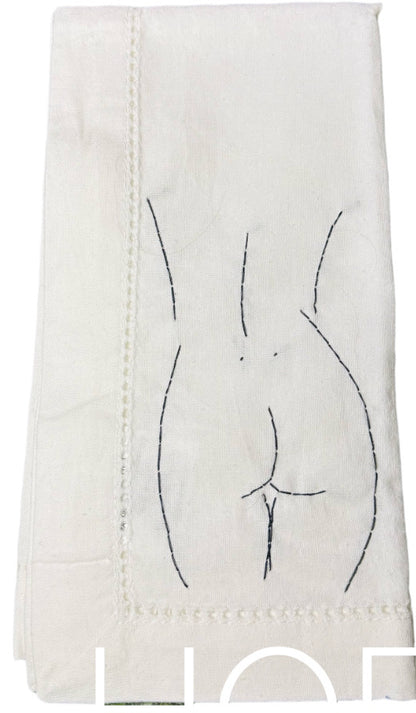 Nude Female Dinner Napkins - The Striptease Collection