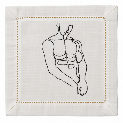 Nude Male Cocktail Napkins- The Magic Mike Set
