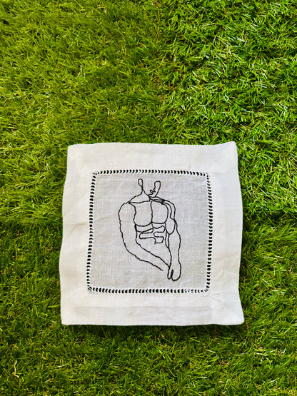 Nude Male Torso Cocktail Napkins