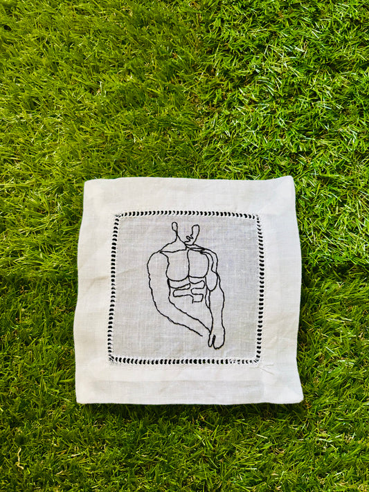 Nude Male Torso Cocktail Napkins