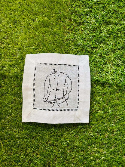 Nude Male Torso Cocktail Napkins