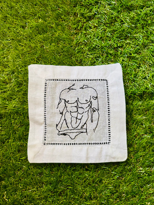 Nude Male Torso Cocktail Napkins