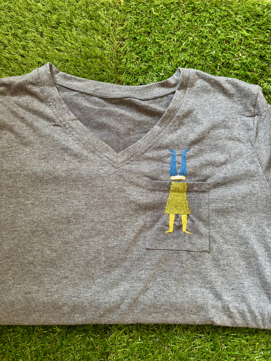 Handstand Girl Pocket People TShirt