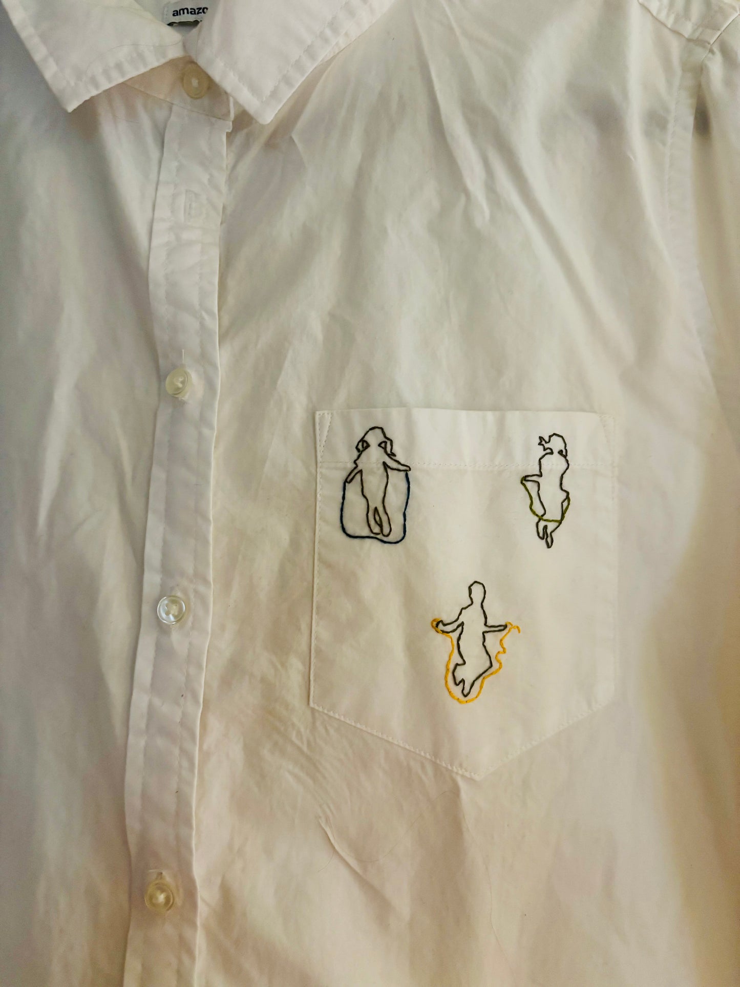 Playground Fun Hand Embroidered Women's Button Down