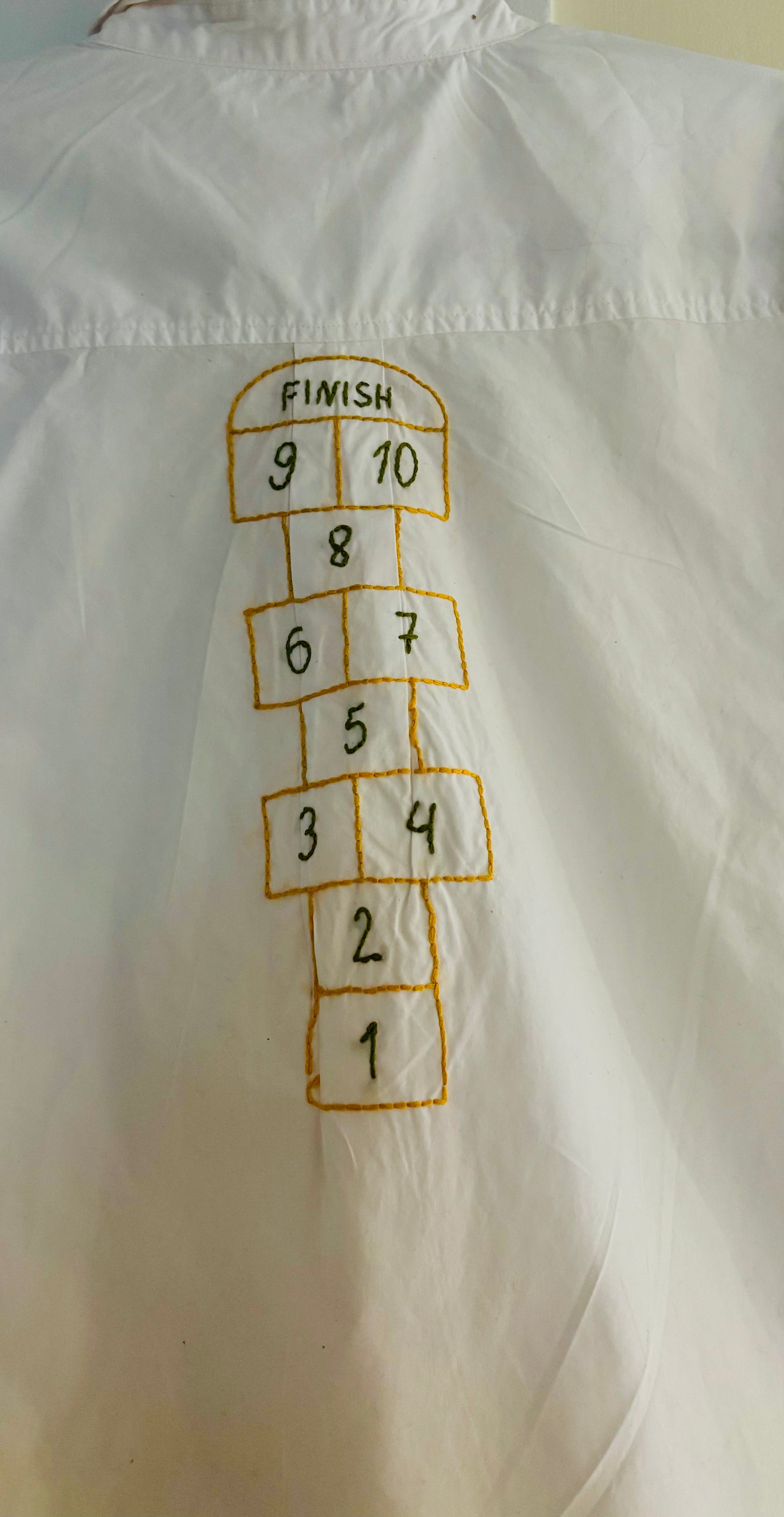 Playground Fun Hand Embroidered Women's Button Down