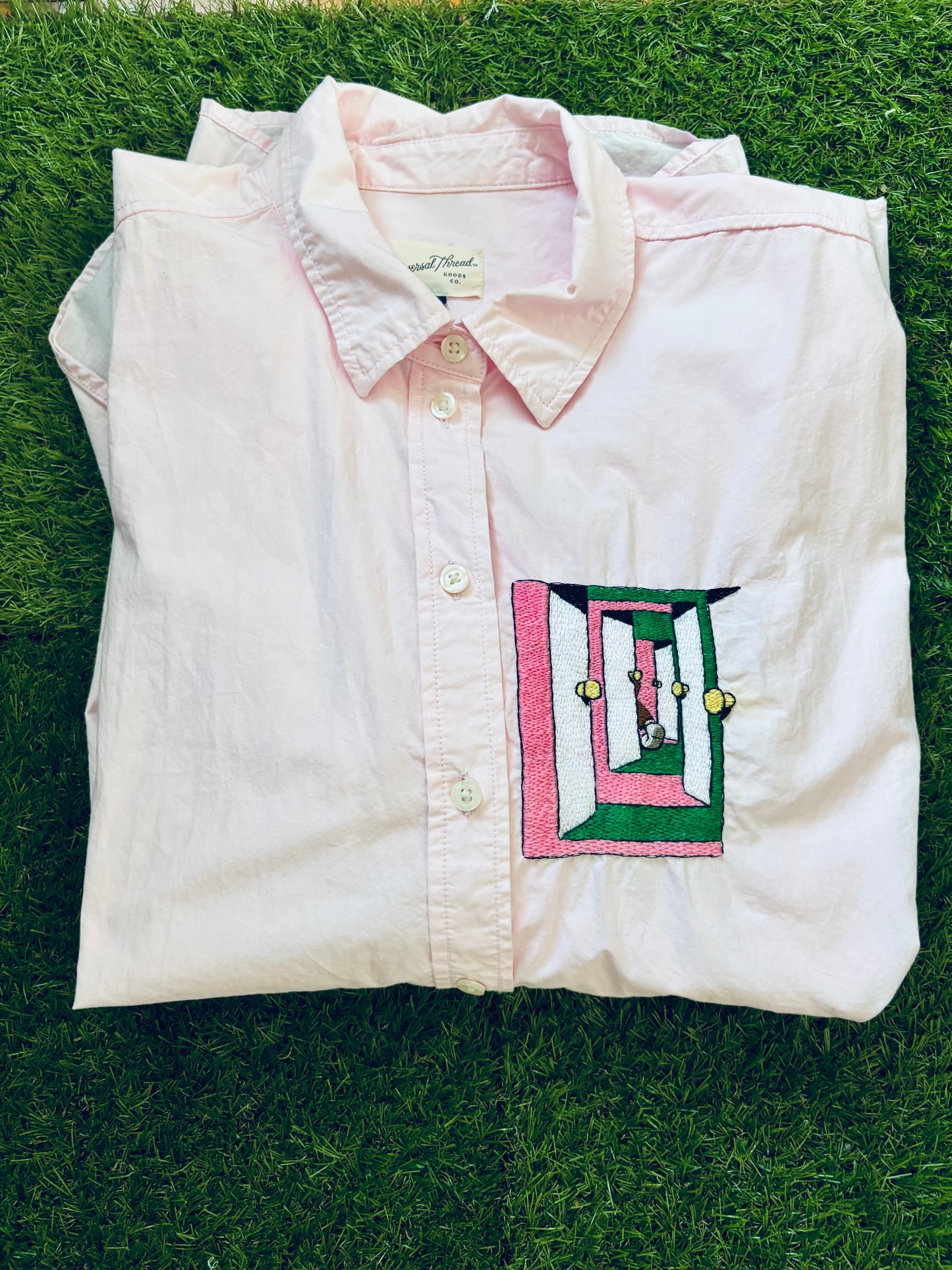 Pink Portal Buttondown