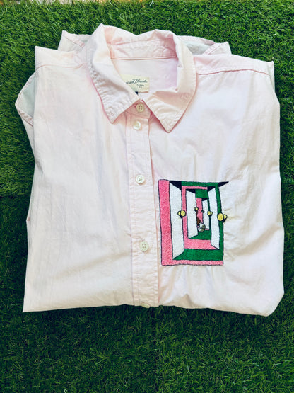 Pink Portal Buttondown