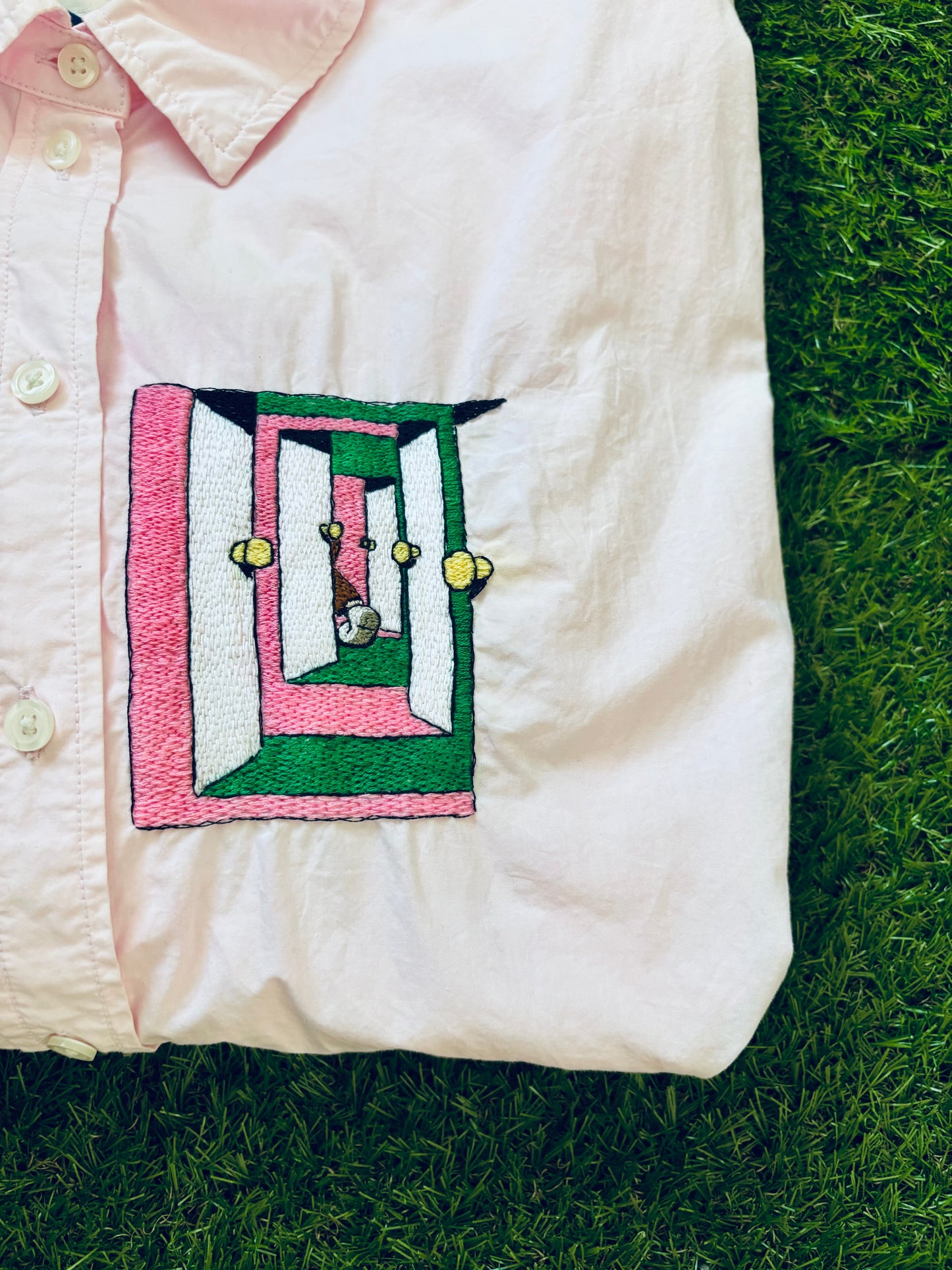 Pink Portal Buttondown