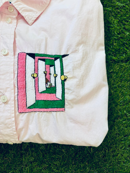 Pink Portal Buttondown