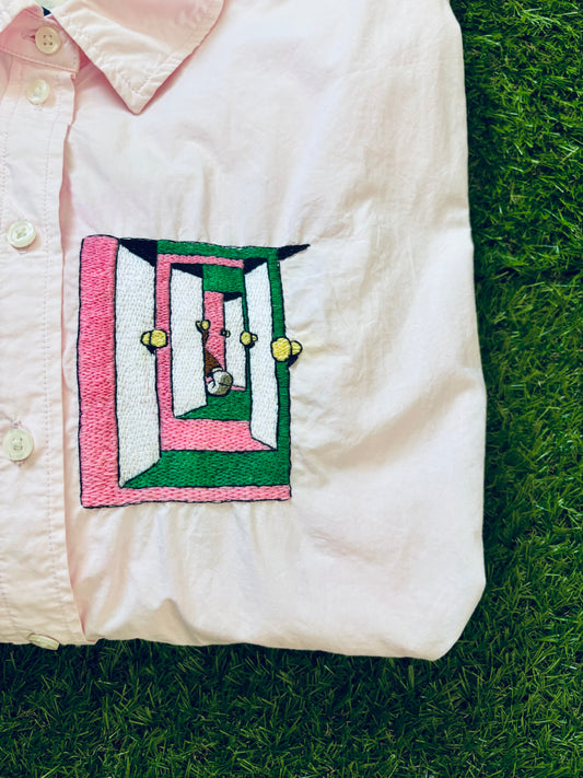 Pink Portal Buttondown