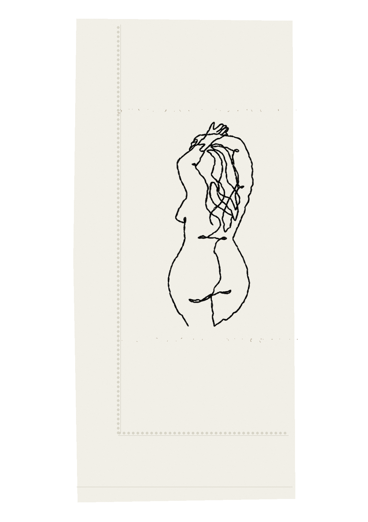 Nude Female Dinner Napkins - The Striptease Collection