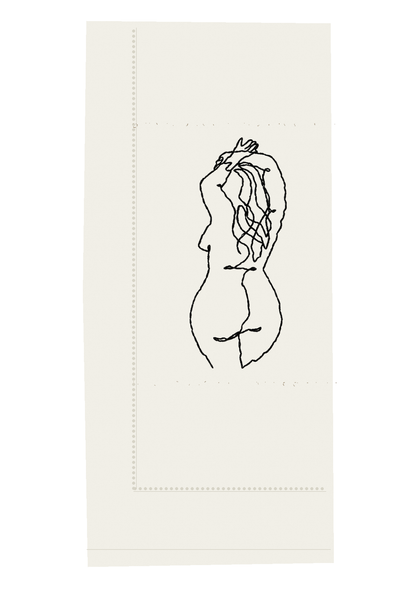 Nude Female Dinner Napkins - The Striptease Collection