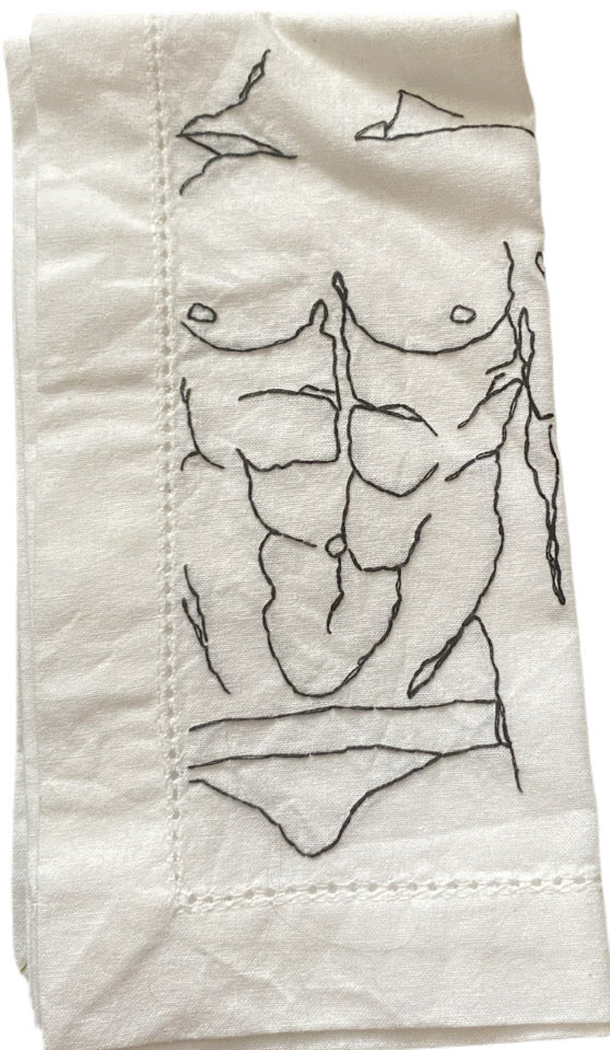 Nude Male Dinner Napkins - The Full Monte Collection