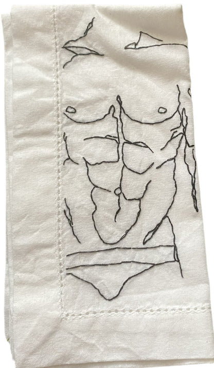 Nude Male Dinner Napkins - The Full Monte Collection