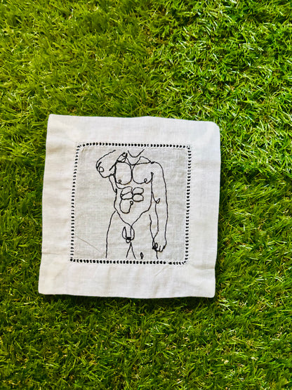 Nude Male Cocktail Napkins- The Full Monte Set