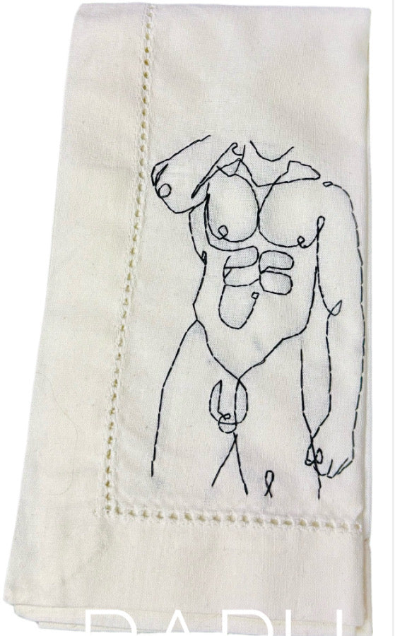 Nude Male Dinner Napkins - The Full Monte Collection