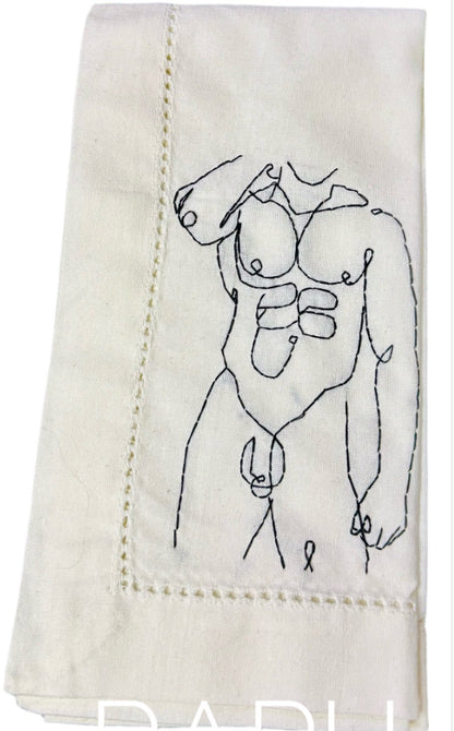 Nude Male Dinner Napkins - The Full Monte Collection