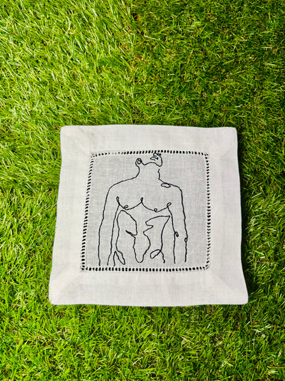 Nude Male Torso Cocktail Napkins - La Bare Collection