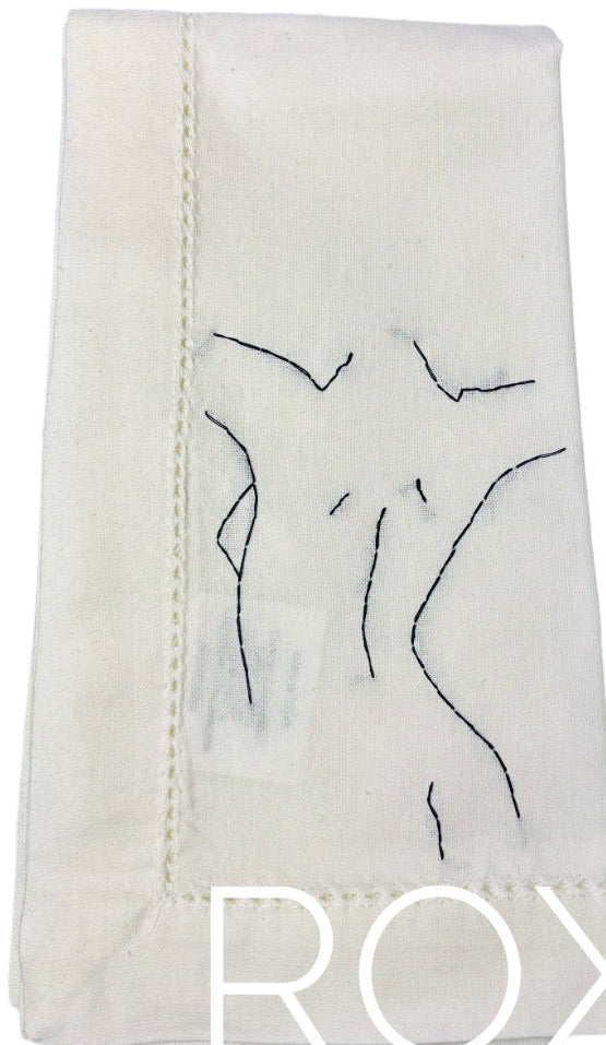 Nude Female Dinner Napkins - The Striptease Collection