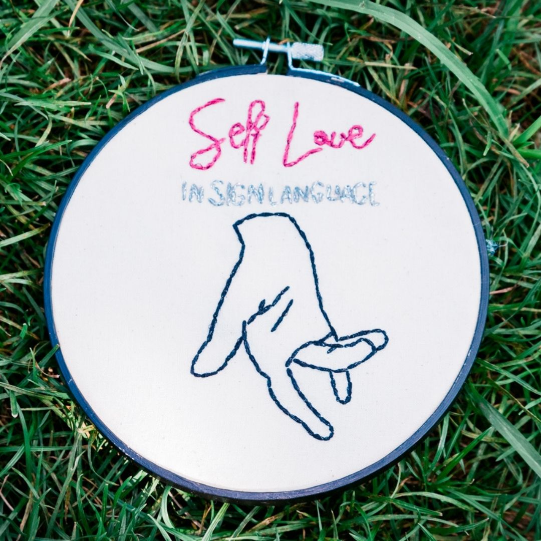 Sign Language Self Love // 6"