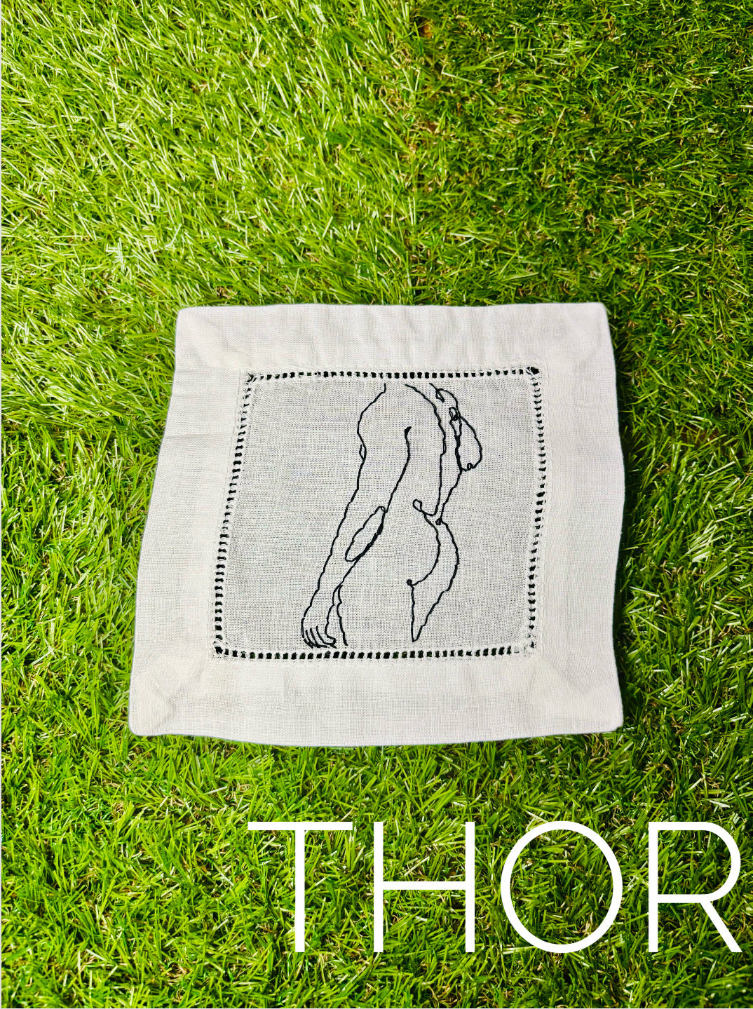 Nude Male Torso Cocktail Napkins - La Bare Collection