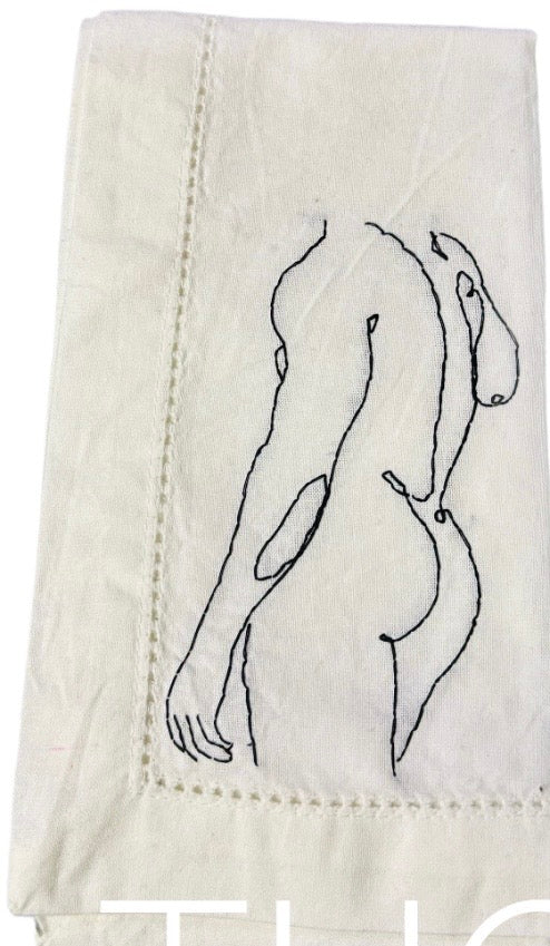 Nude Male Dinner Napkins - The La Bare Collection